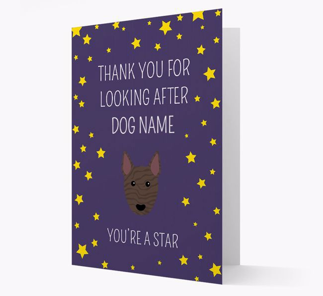 Personalised 'You're A Star' Thank You Card